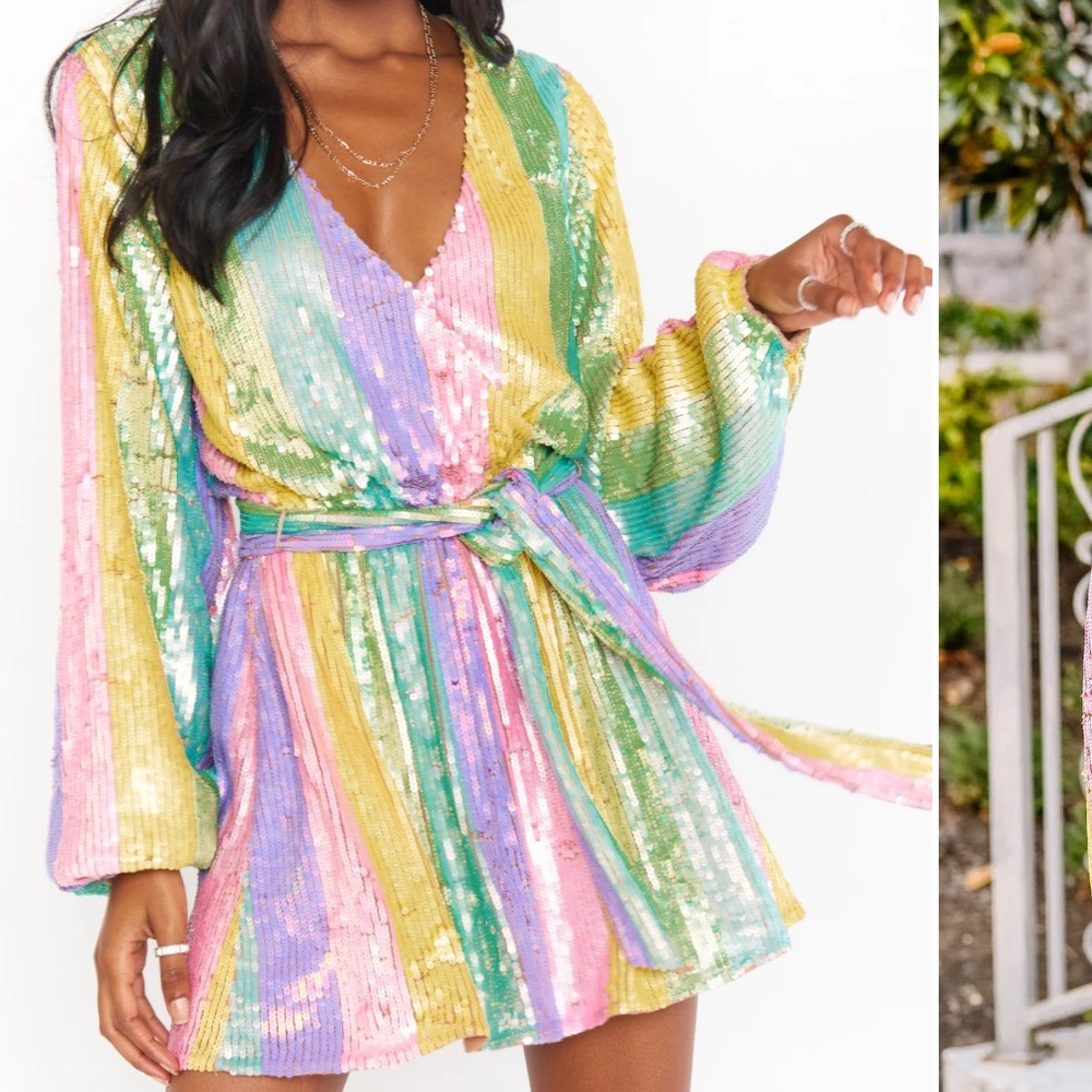 Show Me Your MuMu, Wear Me Out dress in Rainbow, M